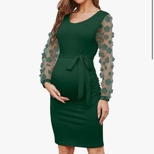 Emerald Maternity Dress